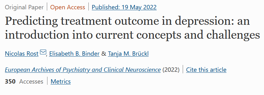 :page_facing_up: review paper: MDD treatment outcome